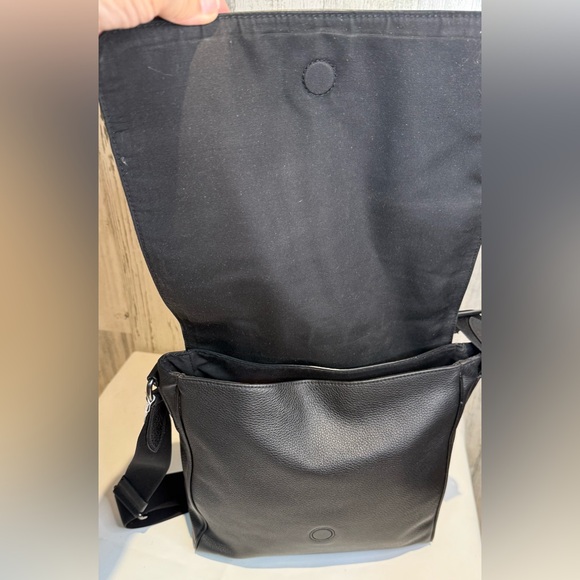 Coach Houston Map Bag, Black Pebble Leather Messenger Bag 2024 4007 - Picture 6 of 9